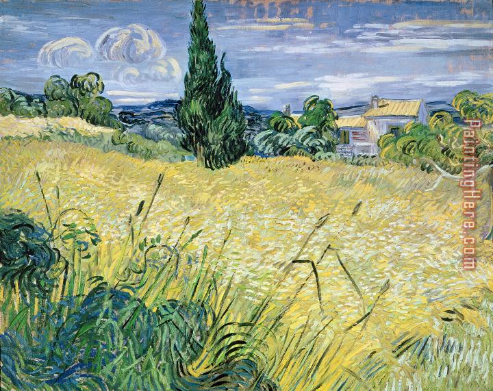 Vincent van Gogh Landscape with Green Corn